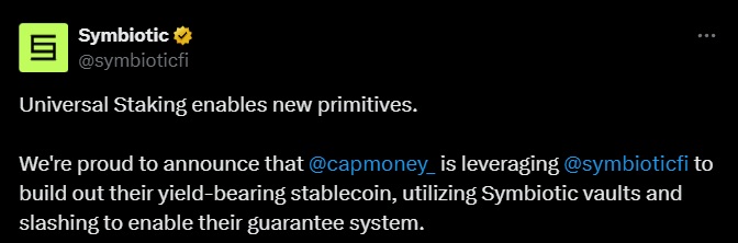 Symbiotic Cap uNIVERSAL STAKING