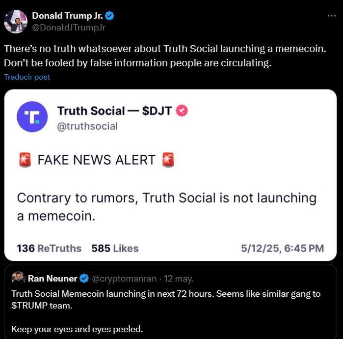 Donald trump jr memecoin