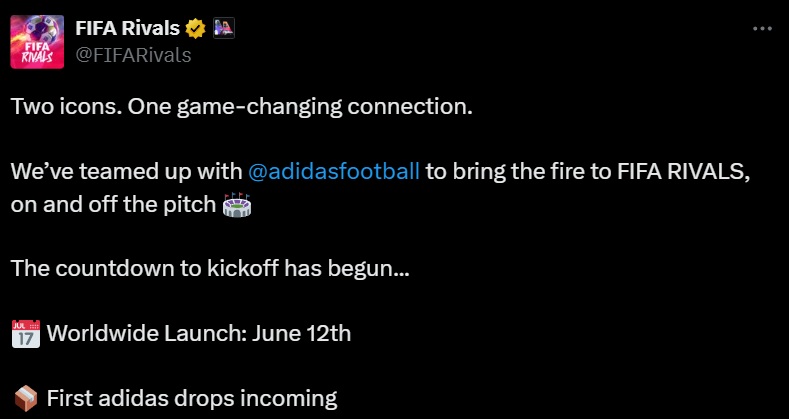 fifa rivals mythical games tweet