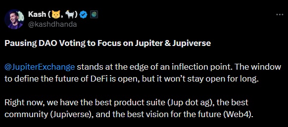 Jupiter DEX dao