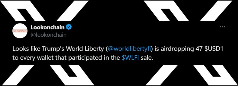 World Liberty Financial lanza un airdrop de stablecoins de USD1 a titulares verificados de tokens WLFI
