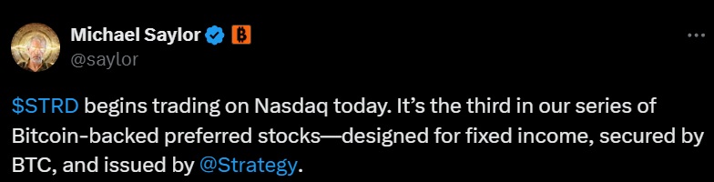 Michael saylor strategy tweet