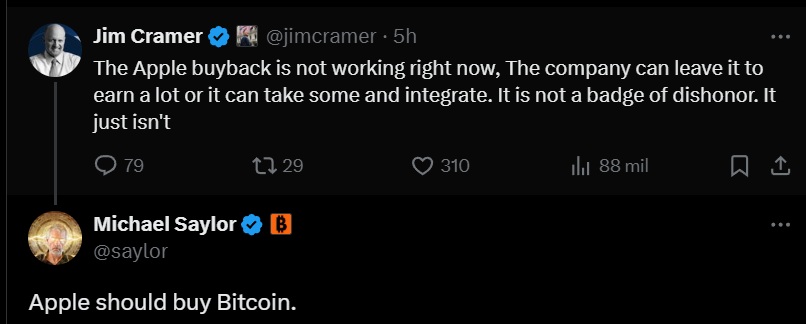 Michael Saylor Bitcoin Apple