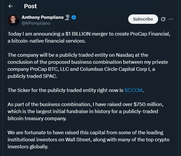 Tweet de APompliano