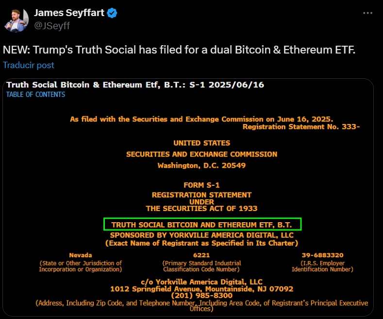 Trump Bitcoin Ethereum ETF