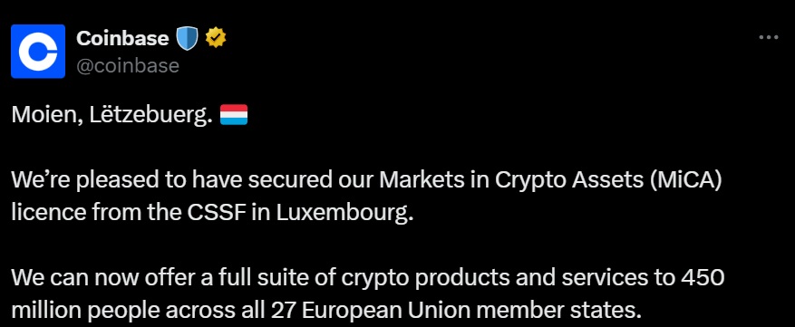 Coinbase Mica