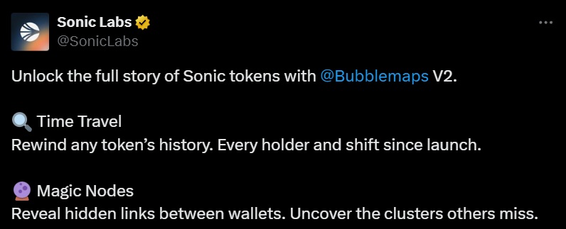 Sonic bubblemaps