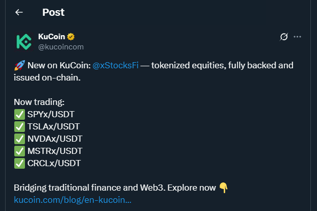 Tweet de kucoincom