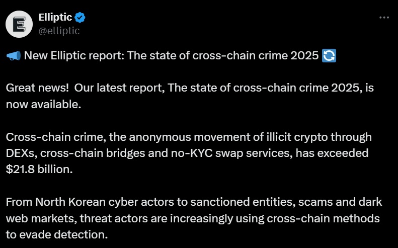 Elliptic blockchain cross chain