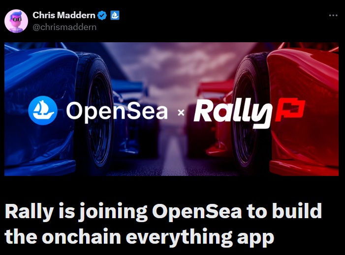 Opensea rally tweet