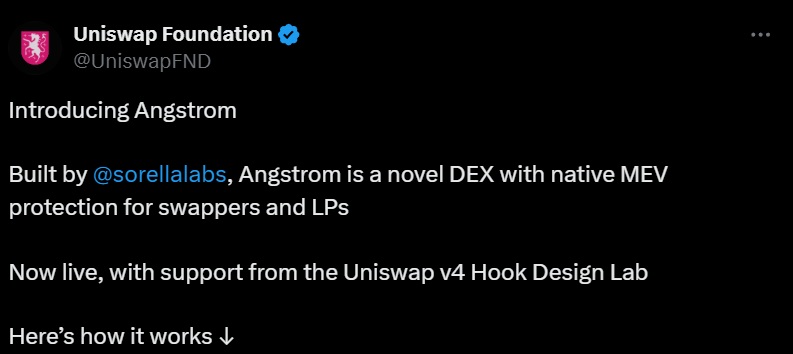 Uniswap angstrom