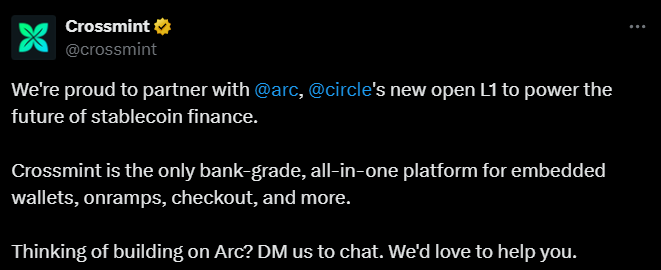 Circle arc tweet