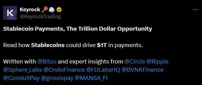 STABLECOINS TWEET