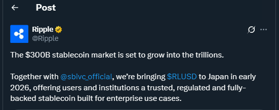 Tweet de Ripple