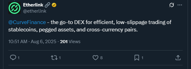 Tweet de etherlink