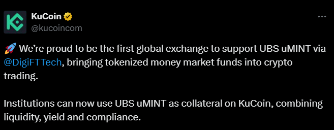 Kucoin tweet