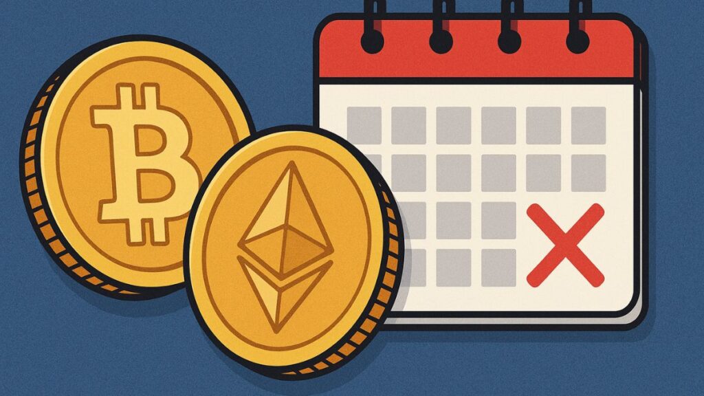 Expiración de opciones de Bitcoin y Ethereum de $4.3B: el mercado se mantiene sorprendentemente en calma