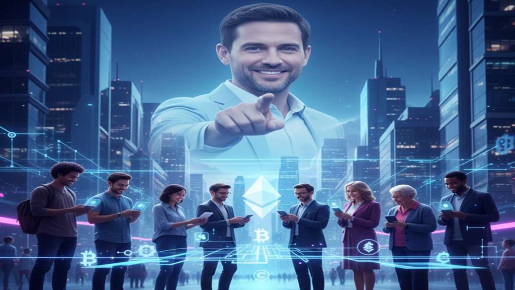 Brian Armstrong predice que en 10 años millones usarán cripto, pero sin ser conscientes de ello.