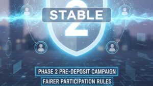 Stable lanza la Fase 2 de su campaña de predepósitos, con nuevas reglas que promueven la equidad y fortalecen la participación comunitaria.