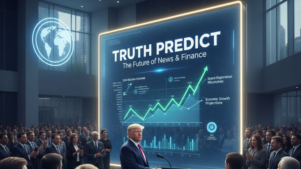 Trump Media lanza Truth Predict, un mercado de predicciones en Truth Social usando contratos del mundo real y tokens CRO.