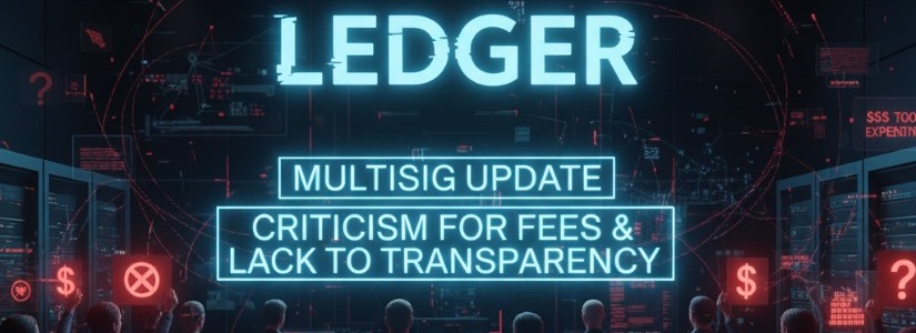 La nueva multisig de Ledger cobra $10 por transferencia y 0.05% en tokens ERC-20.