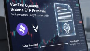 VanEck presenta una sexta enmienda para su propuesta de ETF de Solana, señalando avances y optimismo ante una posible aprobación de la SEC.