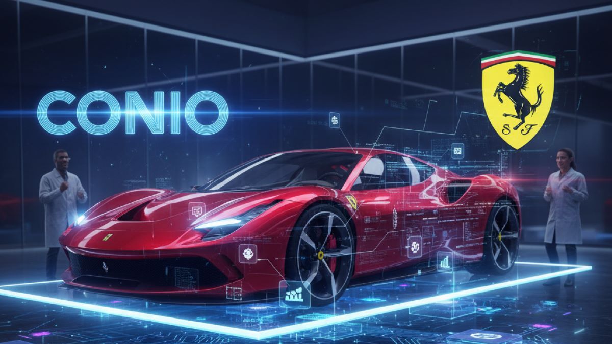 Ferrari anunció una colaboración con Conio para integrar tecnología blockchain en sus operaciones, con el objetivo de conectar el mundo del lujo automotriz con la innovación Web3.