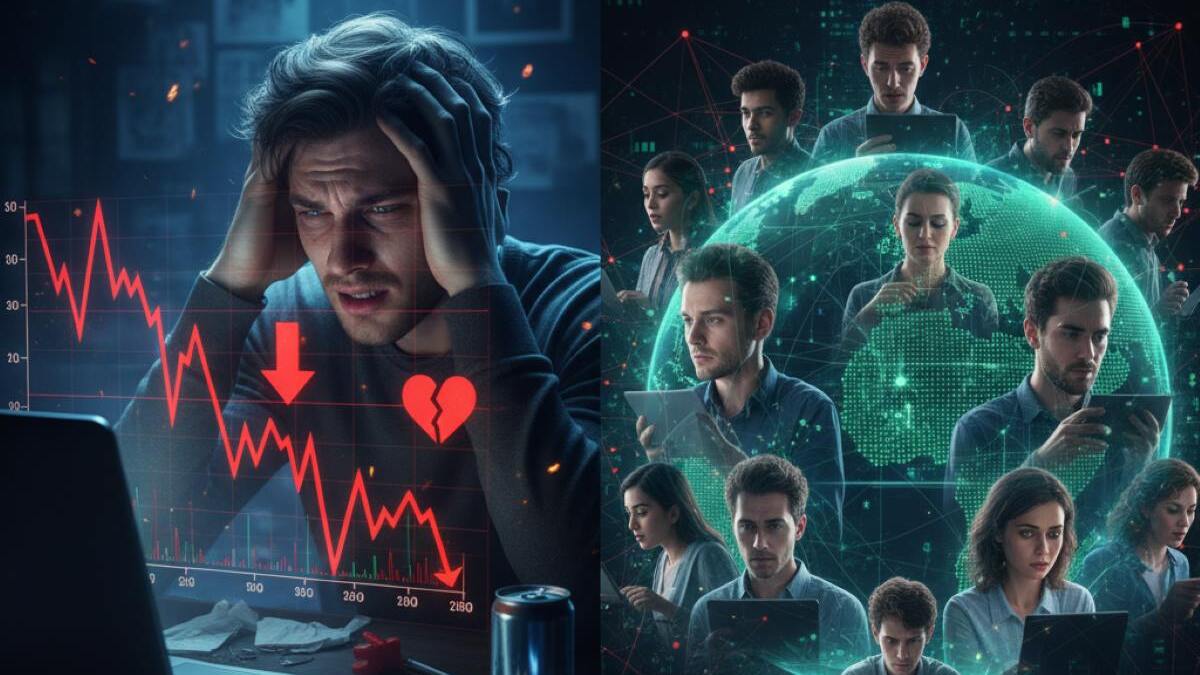 El comercio de criptomonedas afecta la salud mental a nivel global, causando estrés, ansiedad, problemas de sueño y repercusiones sociales para los traders.