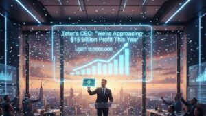 Tether espera cerca de $15 mil millones en ganancias para 2025, mientras crece el interés de inversionistas y su valoración se acerca a $500 mil millones.