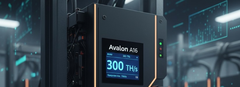 Avalon A16 alcanza 300 TH/s y 12.8 J/TH de eficiencia.