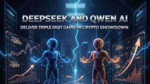 DeepSeek de China y Qwen AI de Alibaba lograron ganancias de tres cifras, superando a rivales en un destacado concurso de trading cripto.