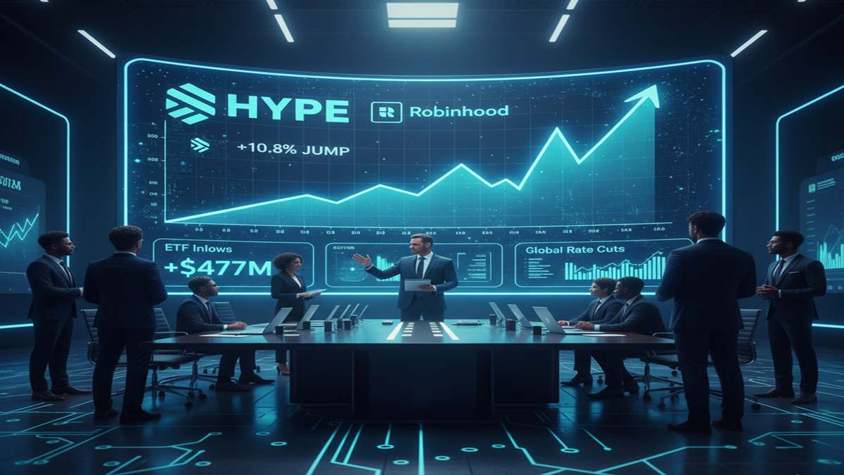 Robinhood anunció la inclusión del token HYPE para trading en su plataforma Robinhood Crypto.