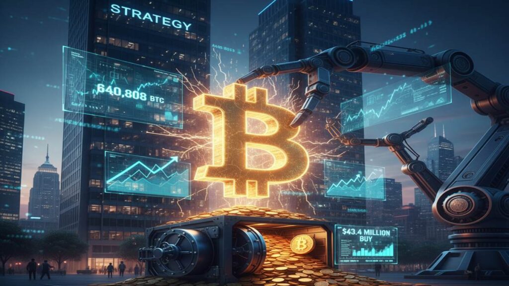 Strategy Inc. adquiere 390 BTC adicionales por $43.4 millones.