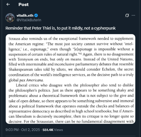 Tweet de VitalikButerin