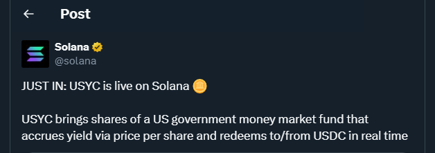 Tweet de solana
