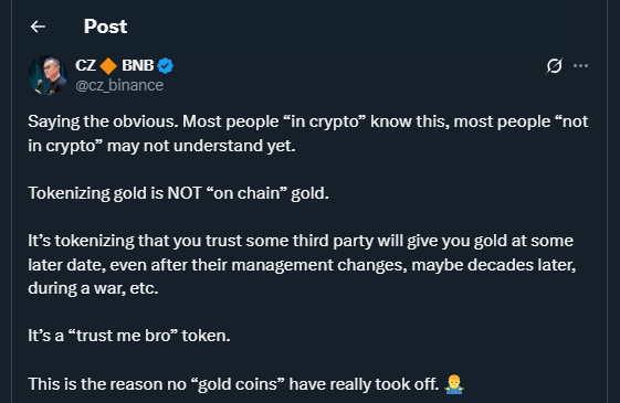 Tweet de cz_binance