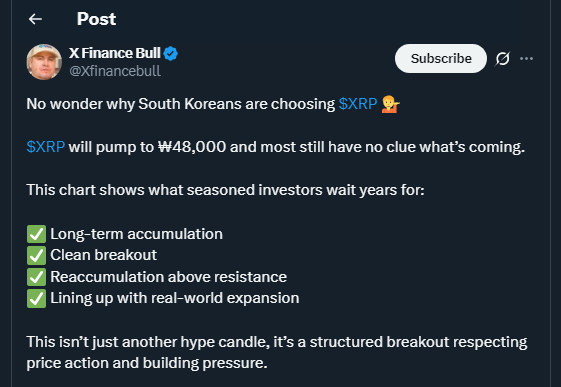 Tweet de Xfinancebull