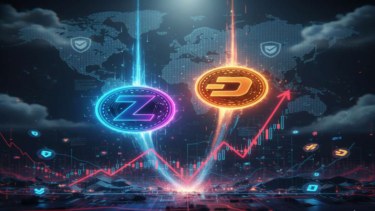 Zcash (ZEC) y Dash (DASH) registran las recuperaciones más significativas del mercado reciente.