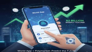 Polymarket se ha integrado como una "Mini App" dentro de World App, el proyecto de identidad digital de Sam Altman.