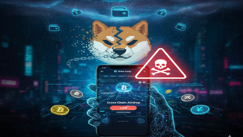 Un sitio web malicioso que imita la página oficial de Shiba Inu está robando fondos activamente.