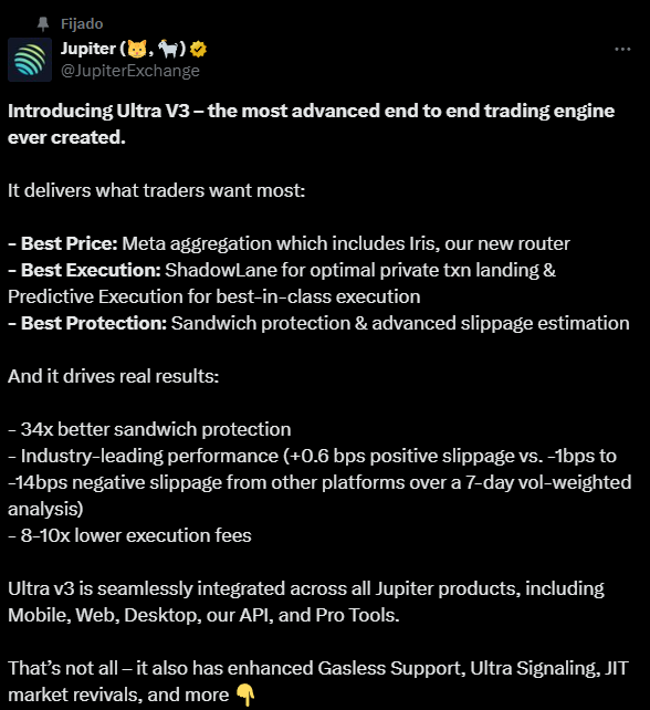 Jupiter dex ultra v3 solana
