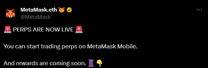 METAMASK PERPS HYPERLIQUID
