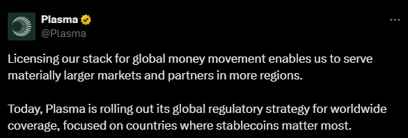 Plasma network vasp tweet