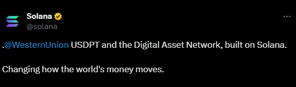western union solana stablecoin