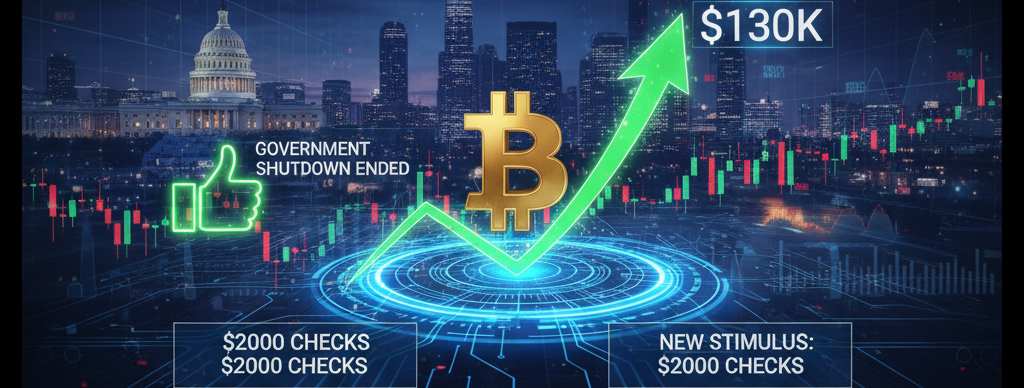 Bitcoin podría alcanzar los $130,000 tras el fin del cierre del gobierno de EEUU.