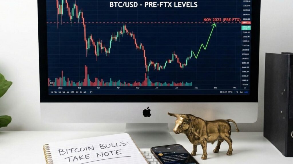 Bitcoin alcanza niveles extremos previos a FTX, alertando a toros sobre volatilidad y posibles movimientos decisivos en el mercado.