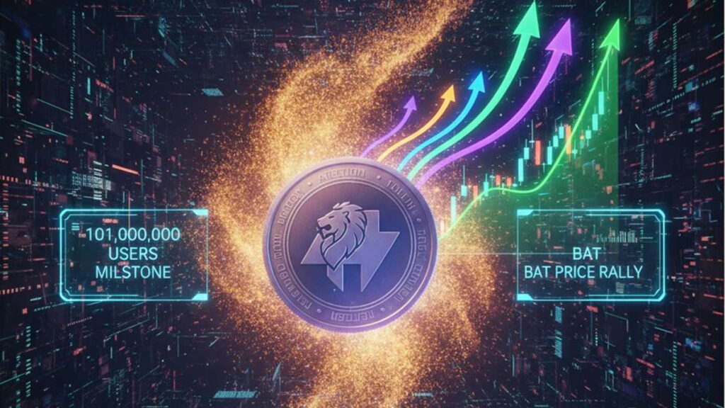 Crecimiento de usuarios Brave token BAT-