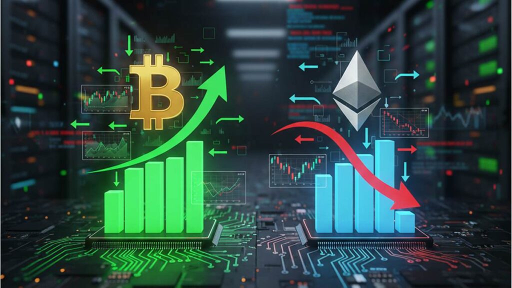Flujos de capital en ETF de Bitcoin y Ethereum-