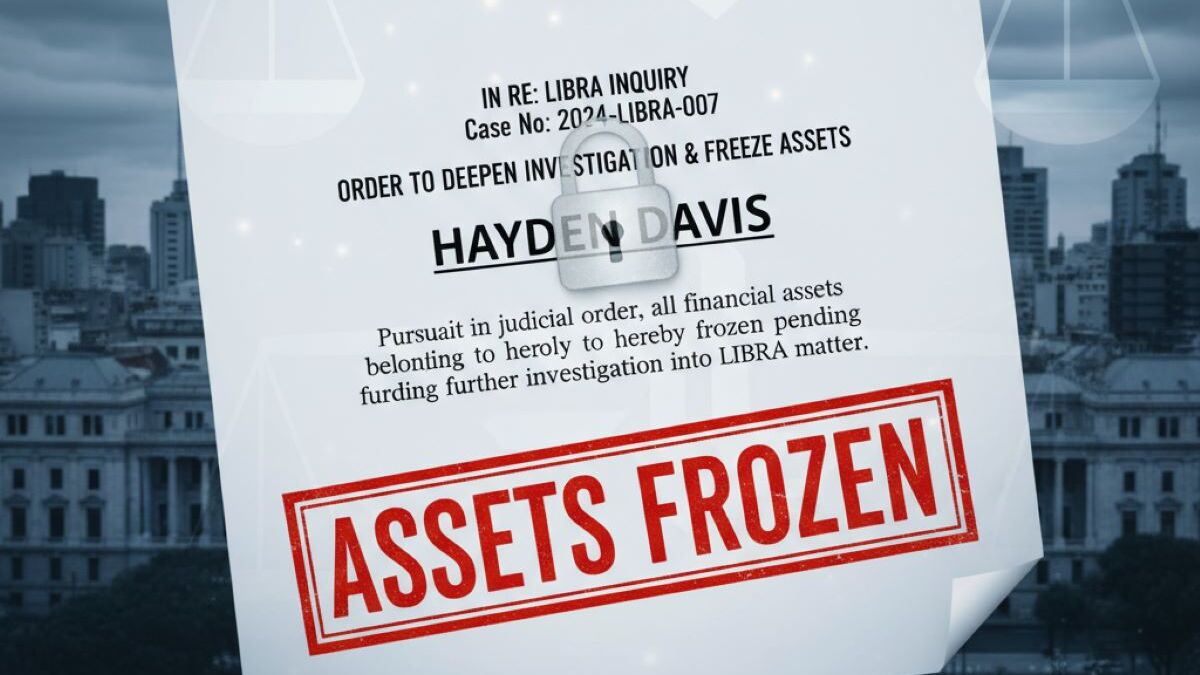 Argentina intensifica la investigación de LIBRA, congelando los activos de Hayden Davis mientras las autoridades examinan su presunta participación en actividades financieras irregulares.