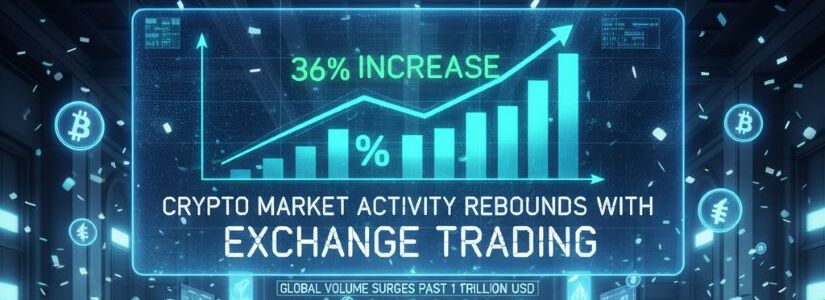 Los volúmenes de trading cripto subieron 36% en octubre, mostrando recuperación del mercado.